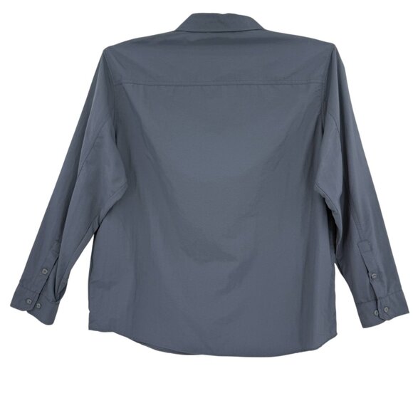 NWT Free Country Men's Expedition Moisture Wicking Storm Gray Nylon Shirt Sz XXL - Picture 2 of 12